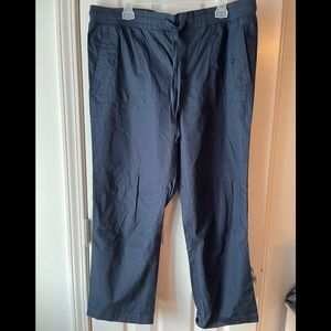 NWT XL Loft drawstring relaxed pants. Navy.